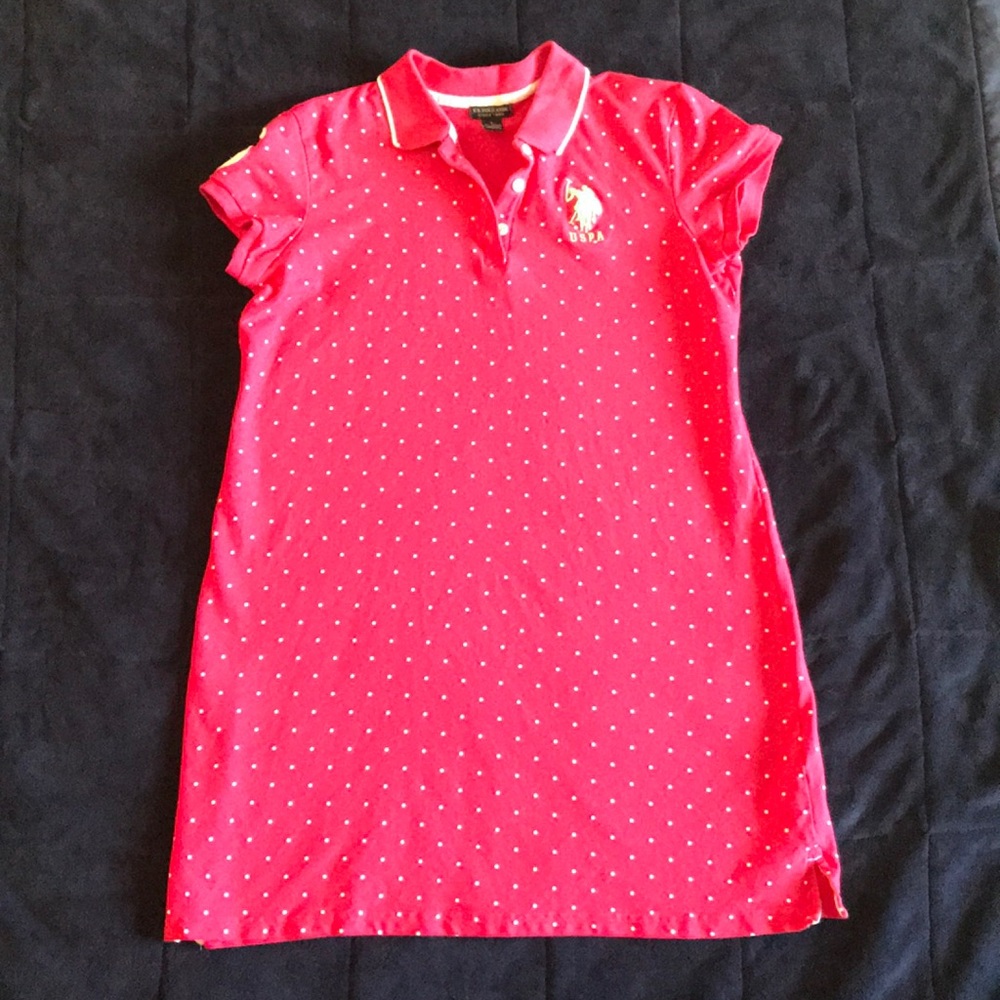 Polo hot pink dress